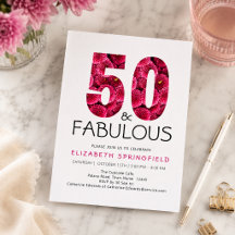 50歳の誕生日 おめでとう ピンクの花