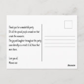 50歳の誕生日 お祝いのメッセージ ありがとう (写真の コラージュ) バラ色 ポストカード (裏面)