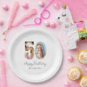 50歳の誕生日 カスタムフォト ペーパープレート (パーティー)