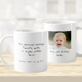 50歳の誕生日 カスタム写真とメッセージ入り コーヒーマグ コーヒーマグカップ