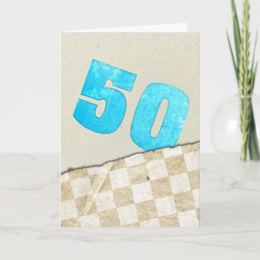 50歳の誕生日 カード (正面)