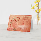 50歳の誕生日 カード (黄色い花)