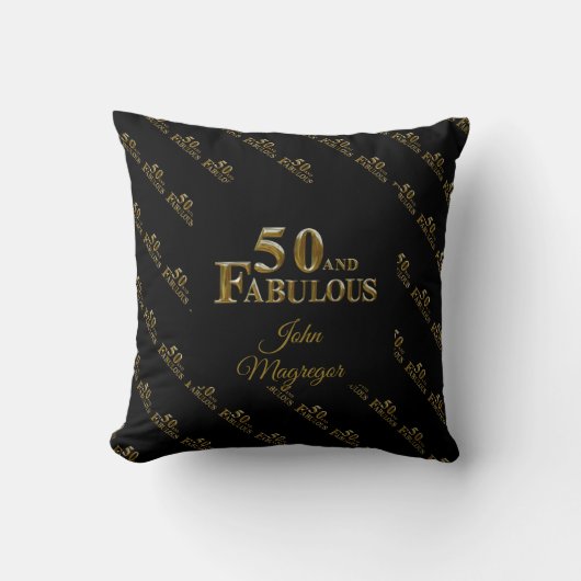 50歳の誕生日 クッション (正面)
