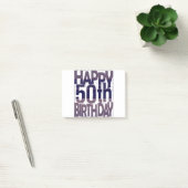 50歳の誕生日_グランジ効果 ポストイット (オフィス)