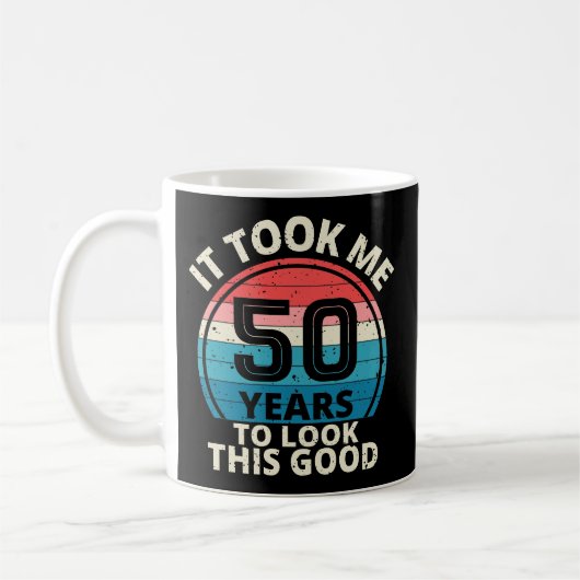 50歳の誕生日 コーヒーマグカップ (左)