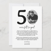 50歳の誕生日 サンキューカード (正面)