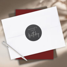 50歳の誕生日 シンプル ミニマル フラット ブラック