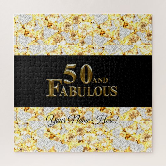 50歳の誕生日 ジグソーパズル (縦)