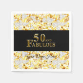 50歳の誕生日 スタンダードカクテルナプキン (正面)