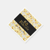 50歳の誕生日 スタンダードカクテルナプキン (角)
