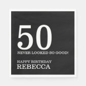 50歳の誕生日 スタンダードランチョンナプキン (正面)