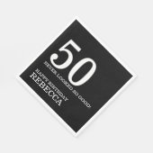 50歳の誕生日 スタンダードランチョンナプキン (角)