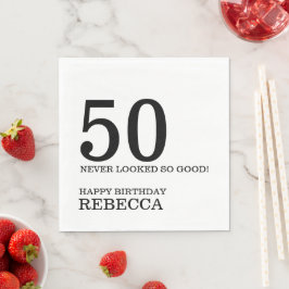 50歳の誕生日 スタンダードランチョンナプキン