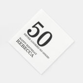 50歳の誕生日 スタンダードランチョンナプキン (角)
