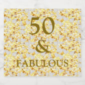 50歳の誕生日 スパークリングワインラベル (シングルラベル)