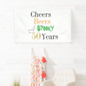 50歳の誕生日 ハロウィン お酒 横断幕 (インサイチュ)