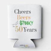 50歳の誕生日 ハロウィン スプーキー チア パーティーファバー 缶クーラー (裏面)