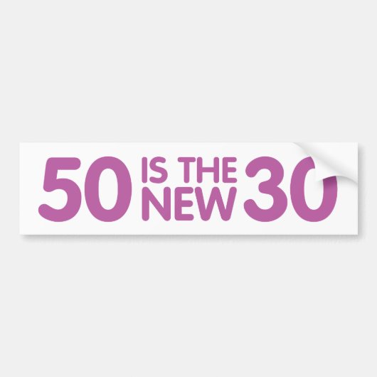 50歳の誕生日 バンパーステッカー (正面)