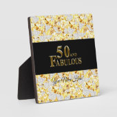 50歳の誕生日 フォトプラーク (正面)