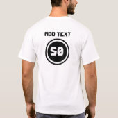 50歳の誕生日 ホワイトTシャツ Tシャツ (裏面)
