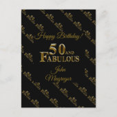 50歳の誕生日 ポストカード (正面)