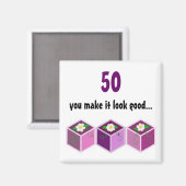 50歳の誕生日 マグネット (正面/裏面)