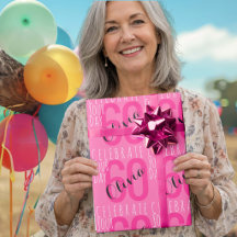 50歳の誕生日 モダンピンクのタイポグラフィ
