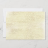 50歳の誕生日 レトロ タイポグラフィー ゴールド ブラック フォト 招待状 (裏面)