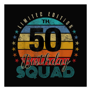 50歳の誕生日 ヴィンテージ ポスター