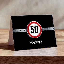 50歳の誕生日 - 何歳でも対応可能 サンキューカード