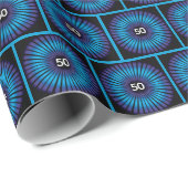 50歳の誕生日 光学錯視 ラッピングペーパー (ロールコーナー)