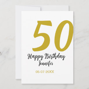 50歳の誕生日 名前 日付 年 黒 テンプレート 追加