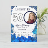 50歳の誕生日 招待状 (スタンド正面)