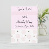 50歳の誕生日 招待状 (スタンド正面)