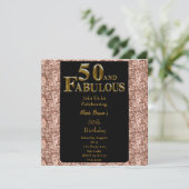 50歳の誕生日 招待状 (スタンド正面)