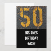 50歳の誕生日-招待状 招待状 (正面/裏面)