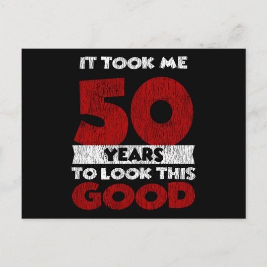 50歳の誕生日 私を美しく見せて 50歳の誕生日 ポストカード (正面)