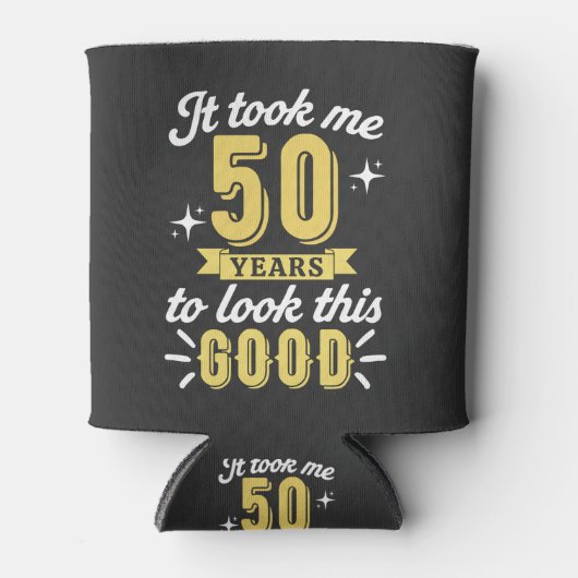 50歳の誕生日 缶クーラー (正面)