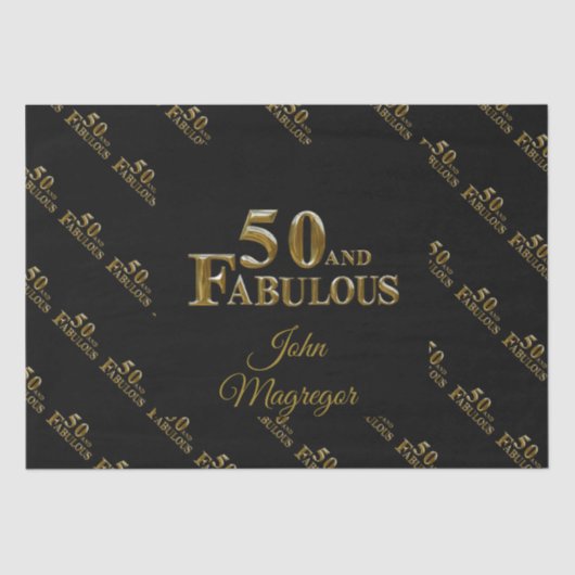 50歳の誕生日 薄葉紙 (正面)