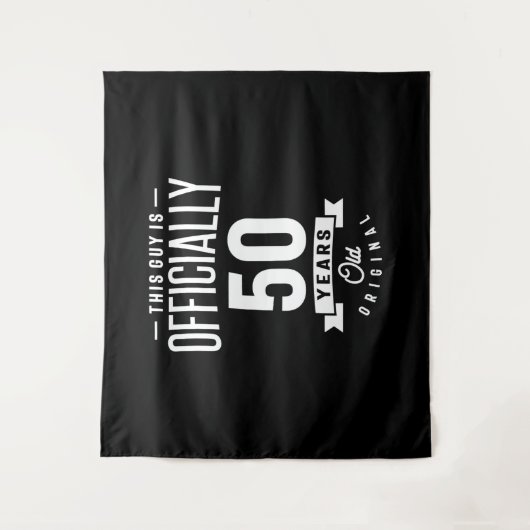 50歳の誕生日 面白いプレゼント タペストリー (正面)