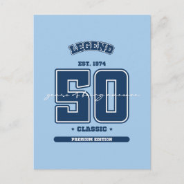 50歳の誕生日 1974年推定 ポストカード