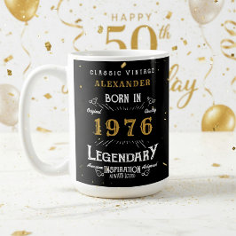 50歳の誕生日 1976年 レジェンダリーレトロ コーヒーマグカップ