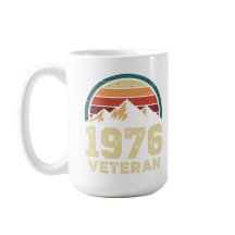 50歳の誕生日 1976 レトロな山と太陽のビンテージ