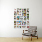 50歳の誕生日 44枚の写真コラージュパーティーの背景 タペストリー (インサイチュ)