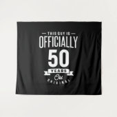 50歳の誕生日 - 50回目の誕生日 面白いプレゼント タペストリー (正面(横))