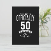 50歳の誕生日 - 50回目の誕生日 面白いプレゼント 招待状 (スタンド正面)