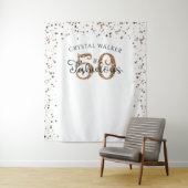 50歳の誕生日 50 アンド ファビュラス ゴールド パーティー 背景 タペストリー (インサイチュ)