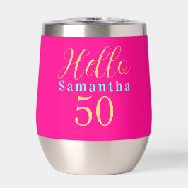 50歳の誕生日　Hello 50 ホットピンクパーティー