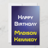 50歳の誕生日 👽UFOエイリアン誘拐 招待状 (裏面)