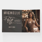 50歳の輝かしいバースデーパーティー 横断幕 (横)